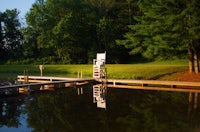 a dock on a body of water